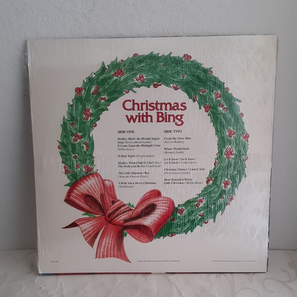 Crosby Christmas w Bing 1980 Lp Readers Digest - Picture 3 of 6